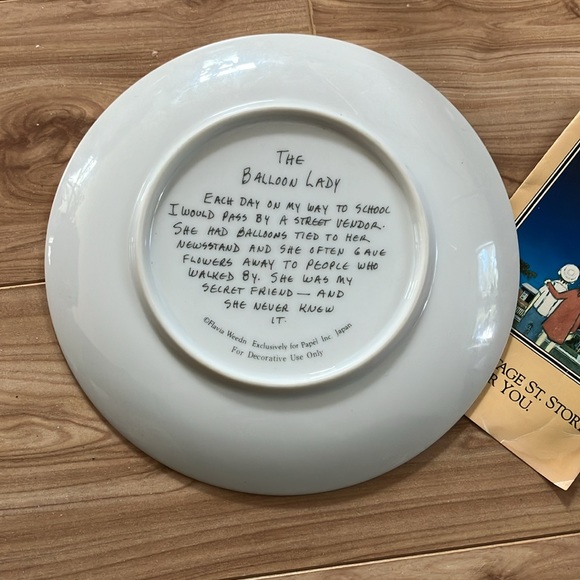 Vintage Flavia Weedn “Balloon Lady “ collector plate - Picture 2 of 5